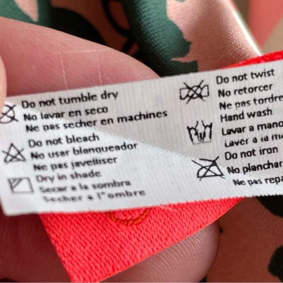 Maaji Peach and Green Floral Side Ties One Piece Swimsuit Size Medium - Picture 8 of 13